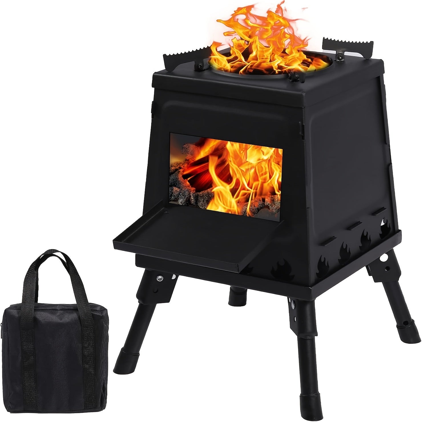 Wood-Burning Camping Stove Outdoor Grill-0